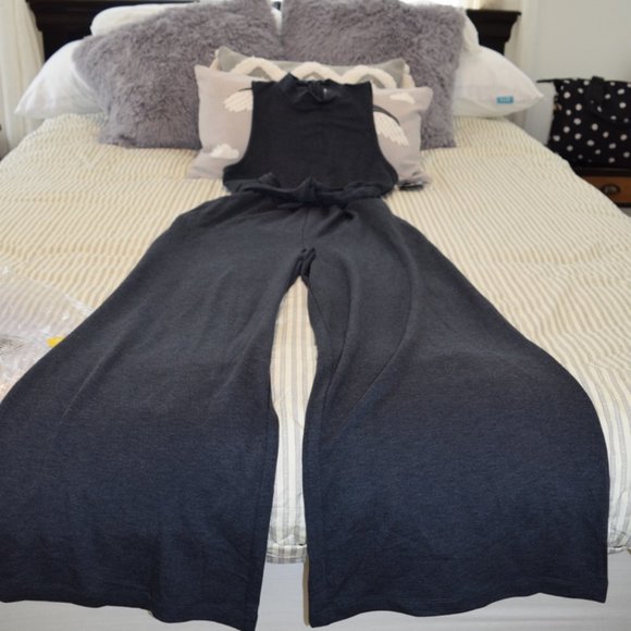 Marc New York Performance Heather Ink Pocket Waist-Tie Jumpsuit M - Picture 5 of 8